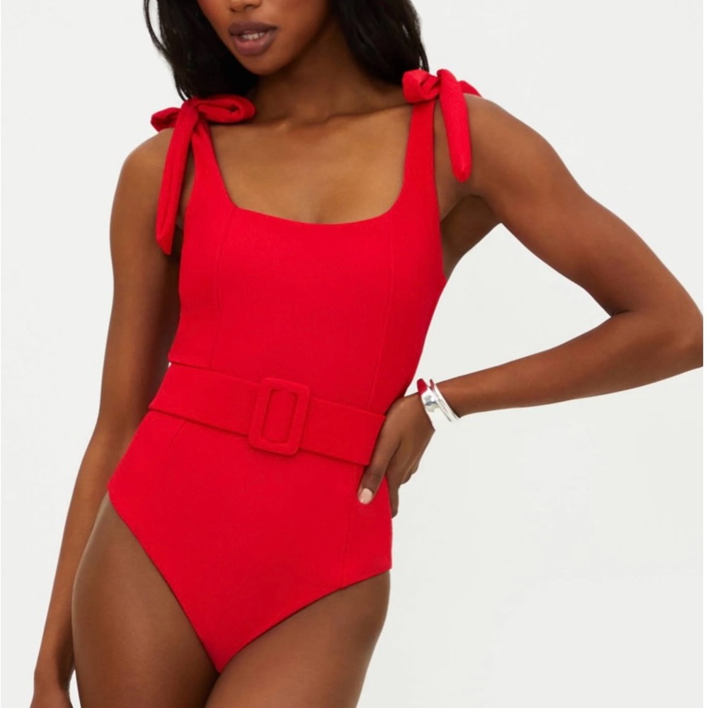 Beach Riot Sydney One Piece Red